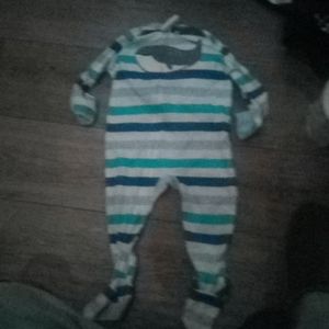 Whale print onesie